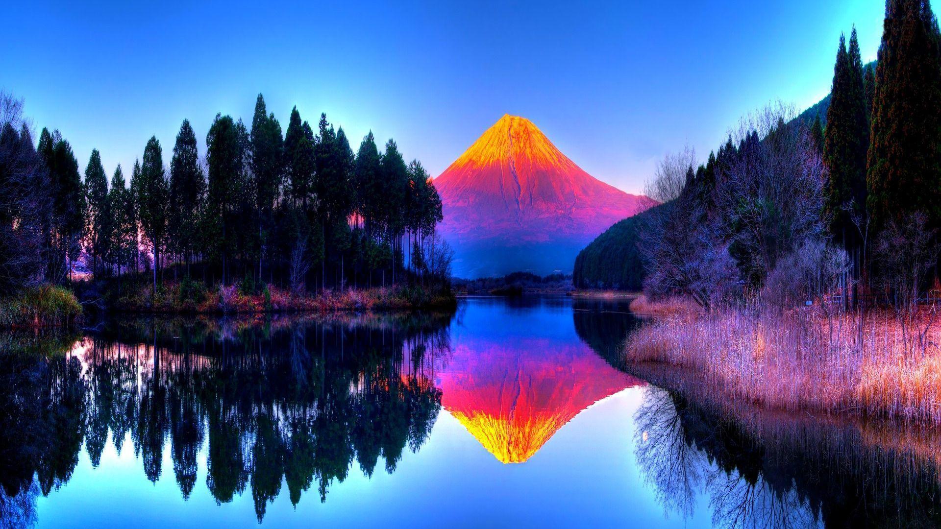 1920x1080 Volcano Background