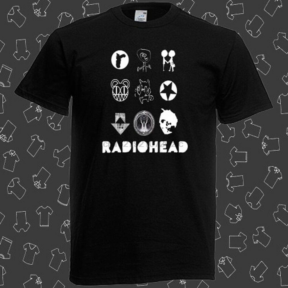 1000x1000 Radiohead Wallpaper Logo Alternative Rock Band Men's Black T Shirt