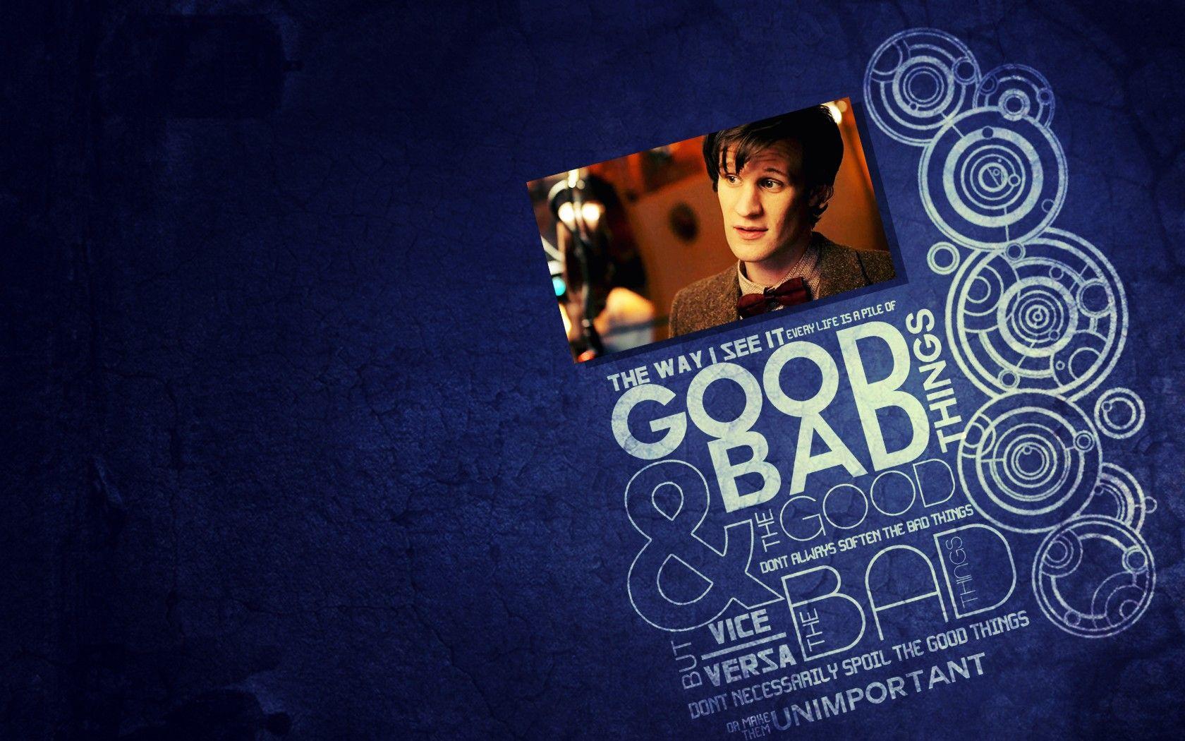 1680x1050 Quotes Matt Smith circles typography Eleventh Doctor Doctor Who