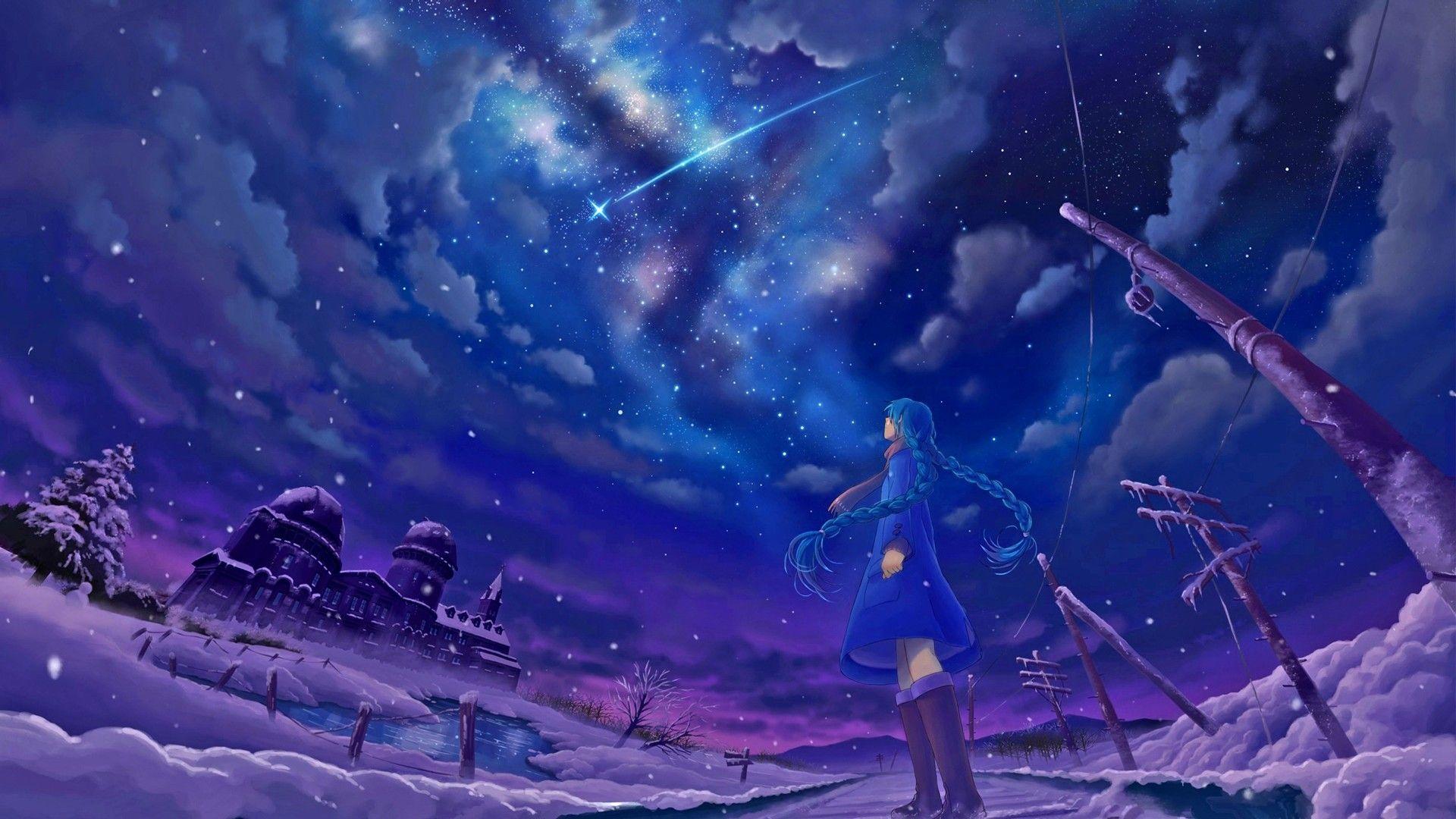 Anime fantasy magic girl 4K wallpaper download