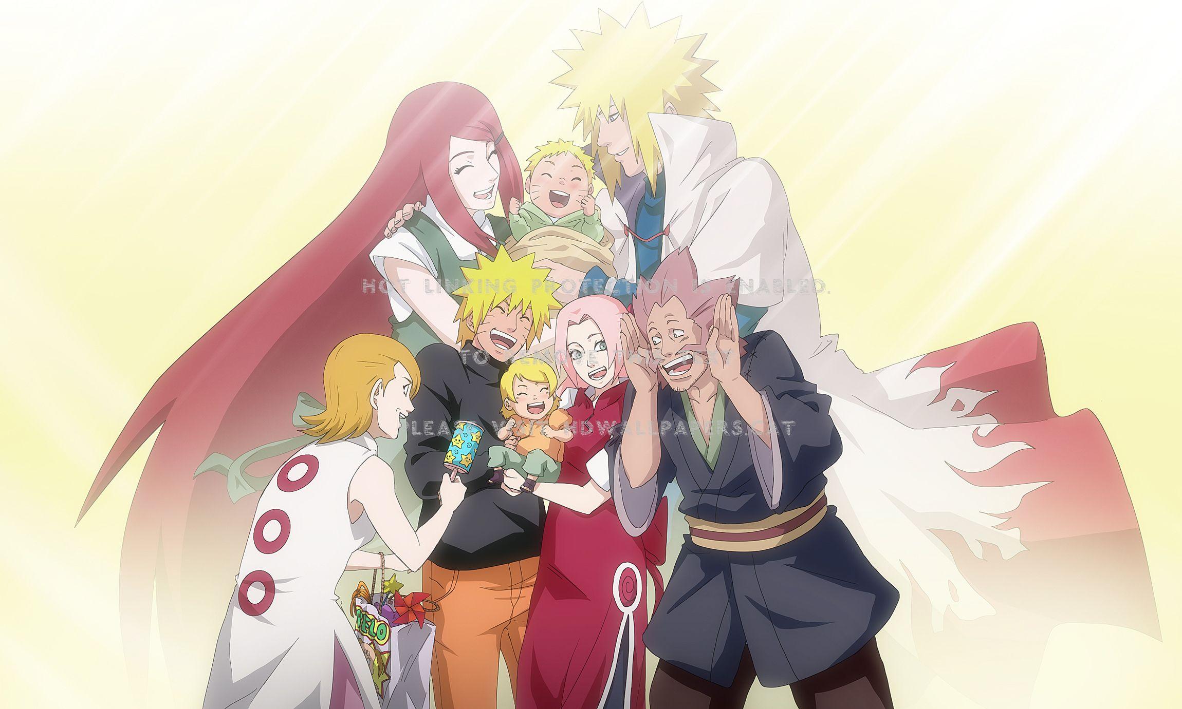 2300x1381 naruto family sakura narusaku anime