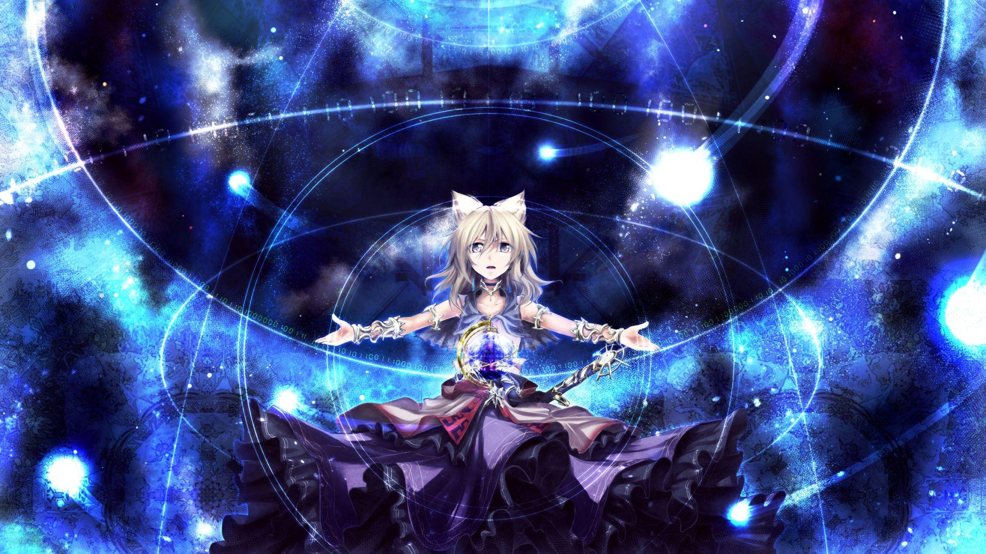 1920x1080 Full HD Wallpaper enchantress magic light circle, Desktop