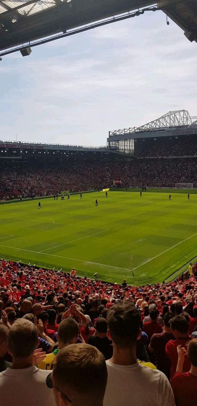 800x1645 Old Trafford, section E row seat 6 United vs