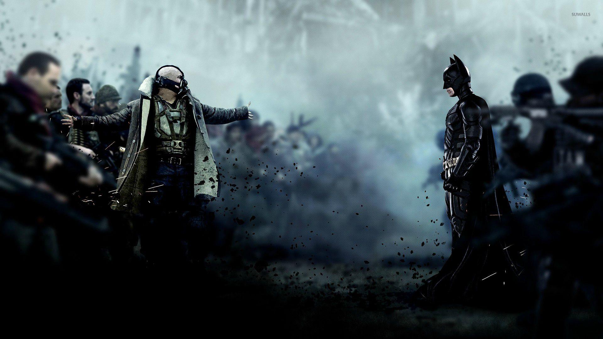 1920x1080 Bane and Batman Dark Knight Rises wallpaper wallpaper