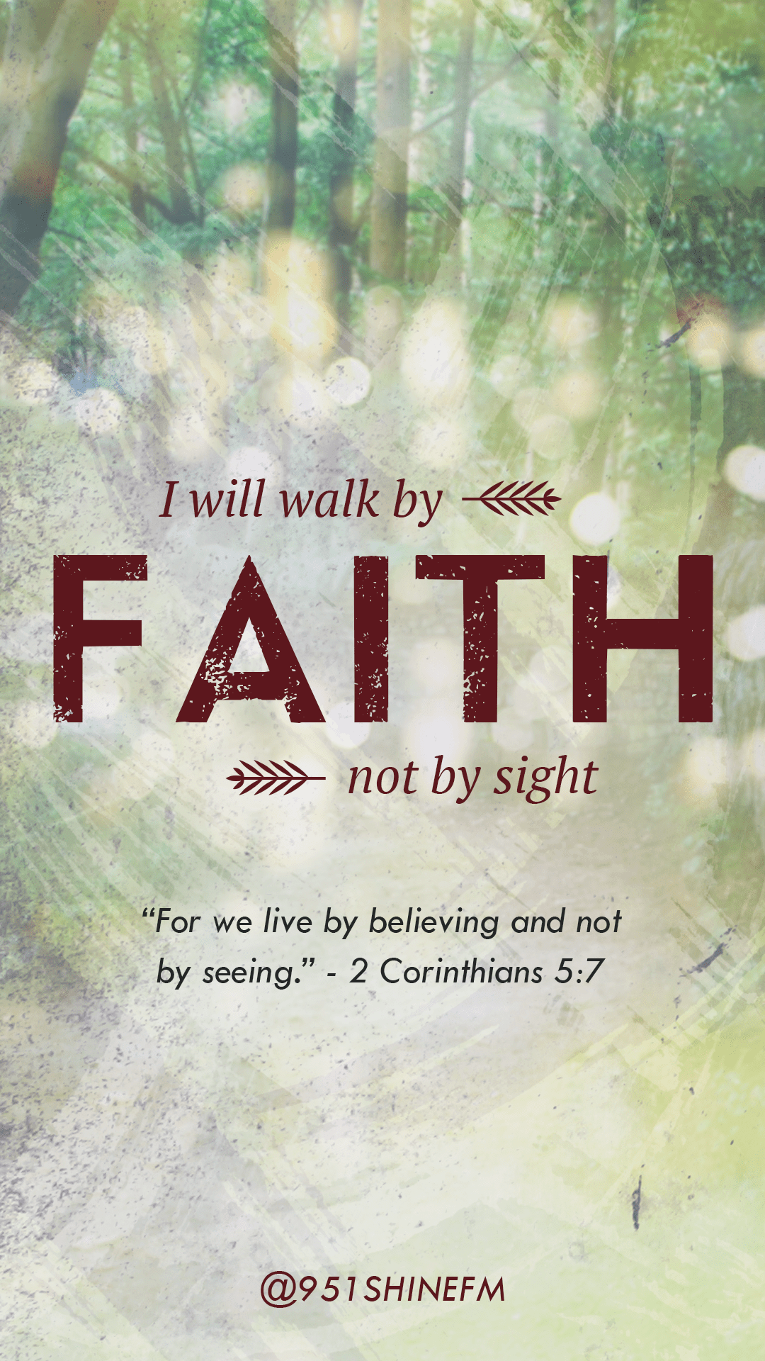 1080x1920 Walk by Faith Wallpaper. Boardwalk