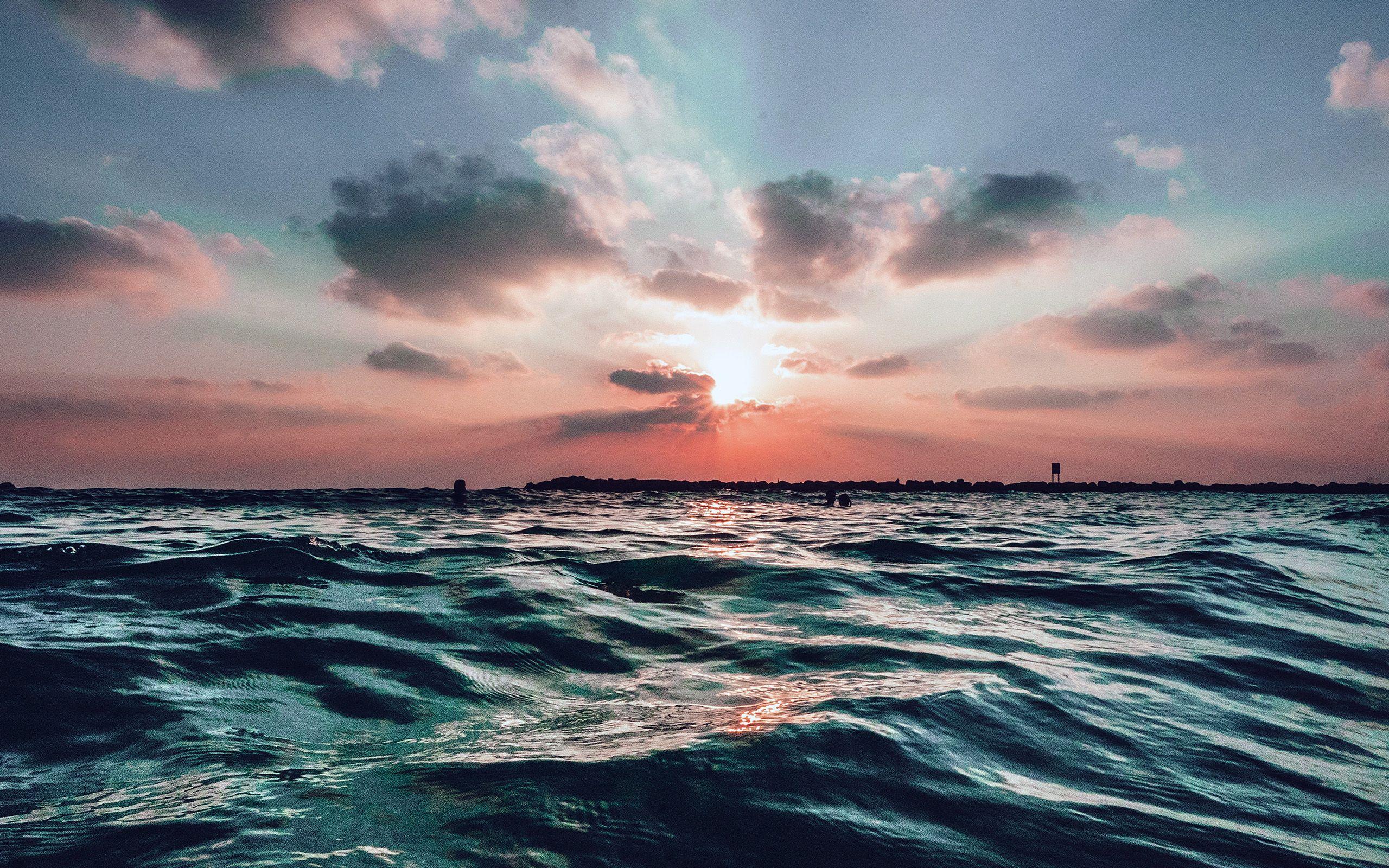 2560x1600 wallpaper for desktop, laptop. sunset sea sky ocean summer