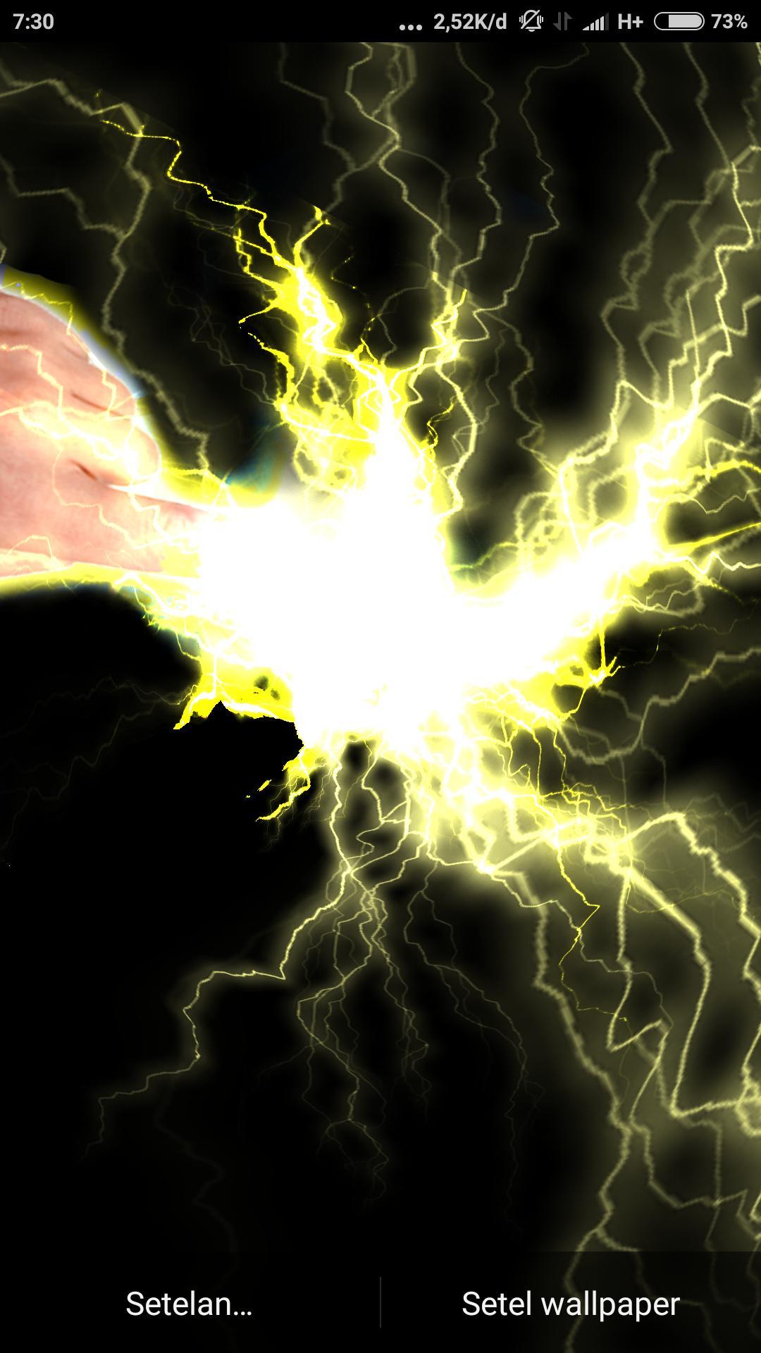1080x1920 Electrical Lightning Touch Thunder Live Wallpapper for Android