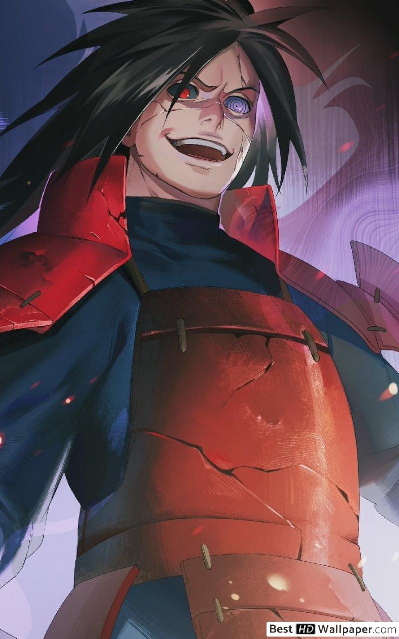800x1280 Madara Uchiha (Sharingan & Rinnegan Eyes) HD wallpaper download