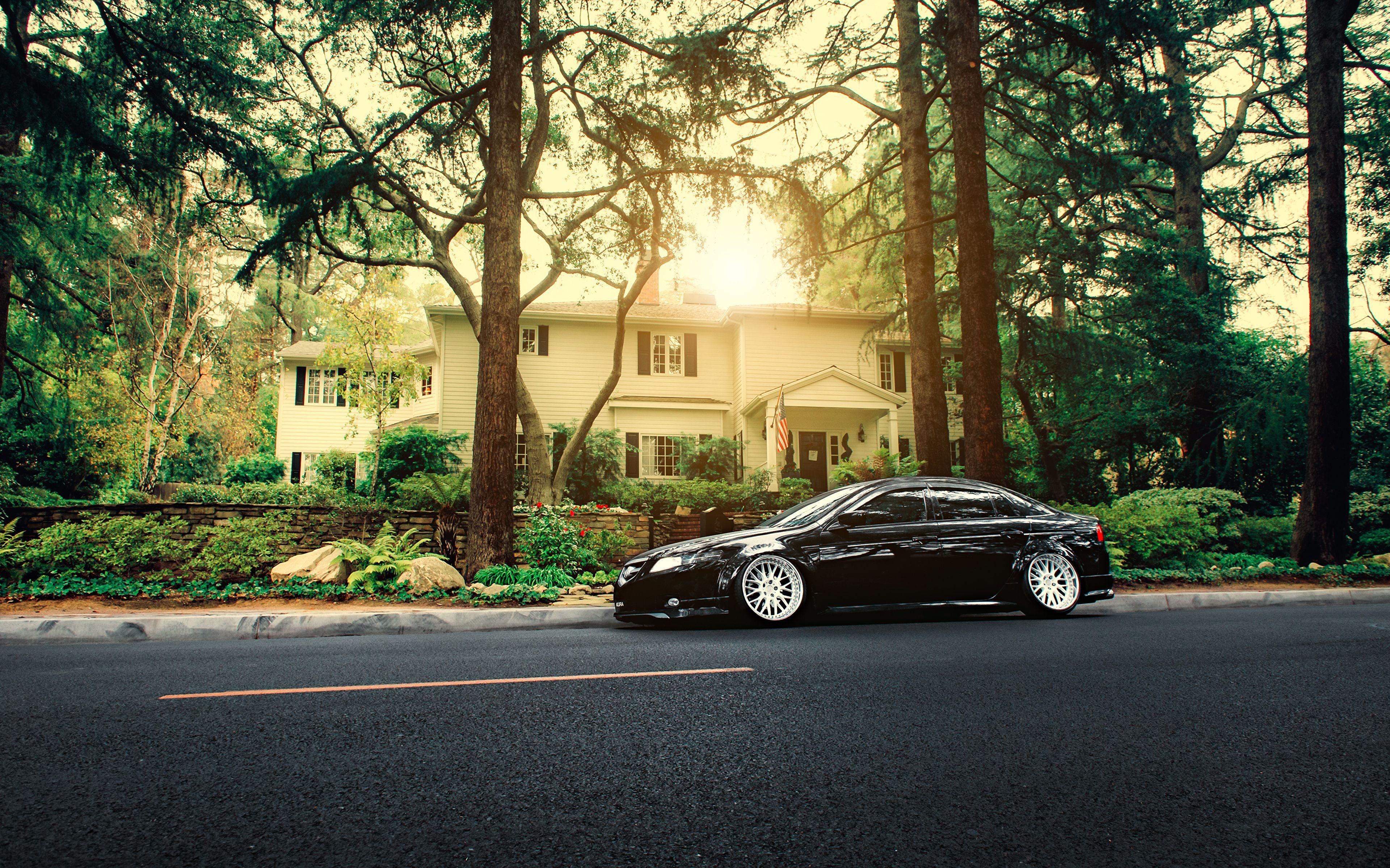3840x2400 Picture Honda accord acura tl stance Black Side automobile 3840x2400