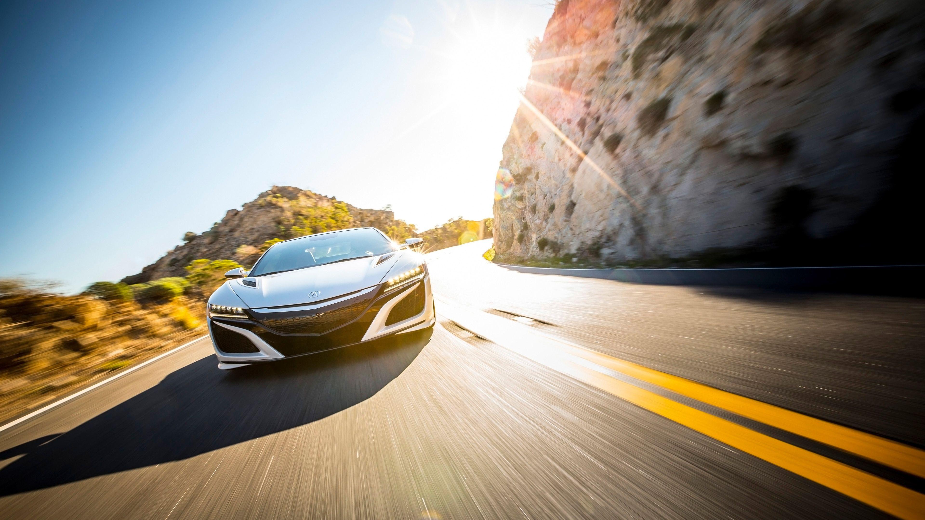 3840x2160 Acura NSX White 4K Wallpaper. HD Car Wallpaper