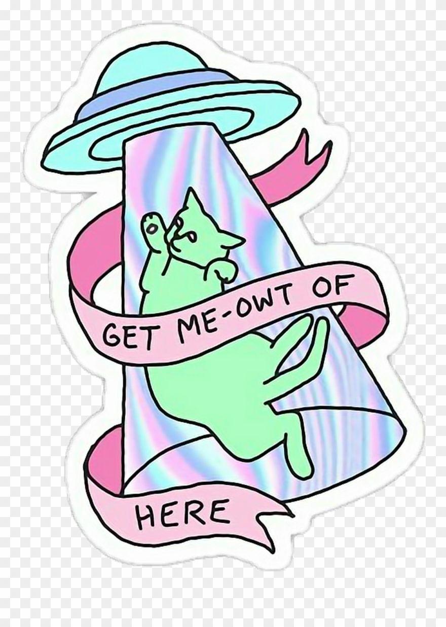 880x1237 Alien Sticker Grunge Stickers Clipart