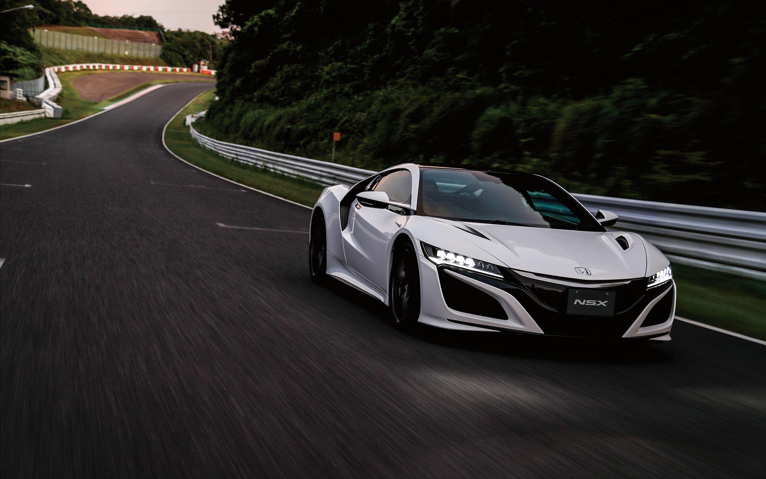 2560x1600 Image Honda NSX White Roads Cars 2560x1600