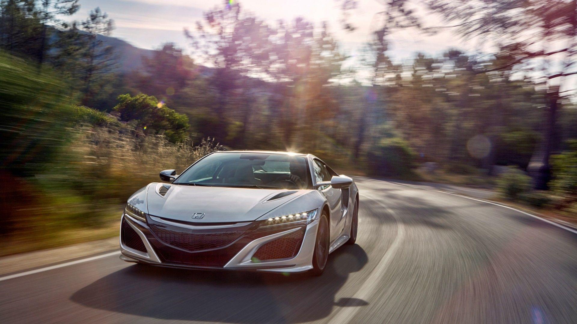 1920x1080 Wallpaper Honda NSX, supercar, speed, white, Cars & Bikes