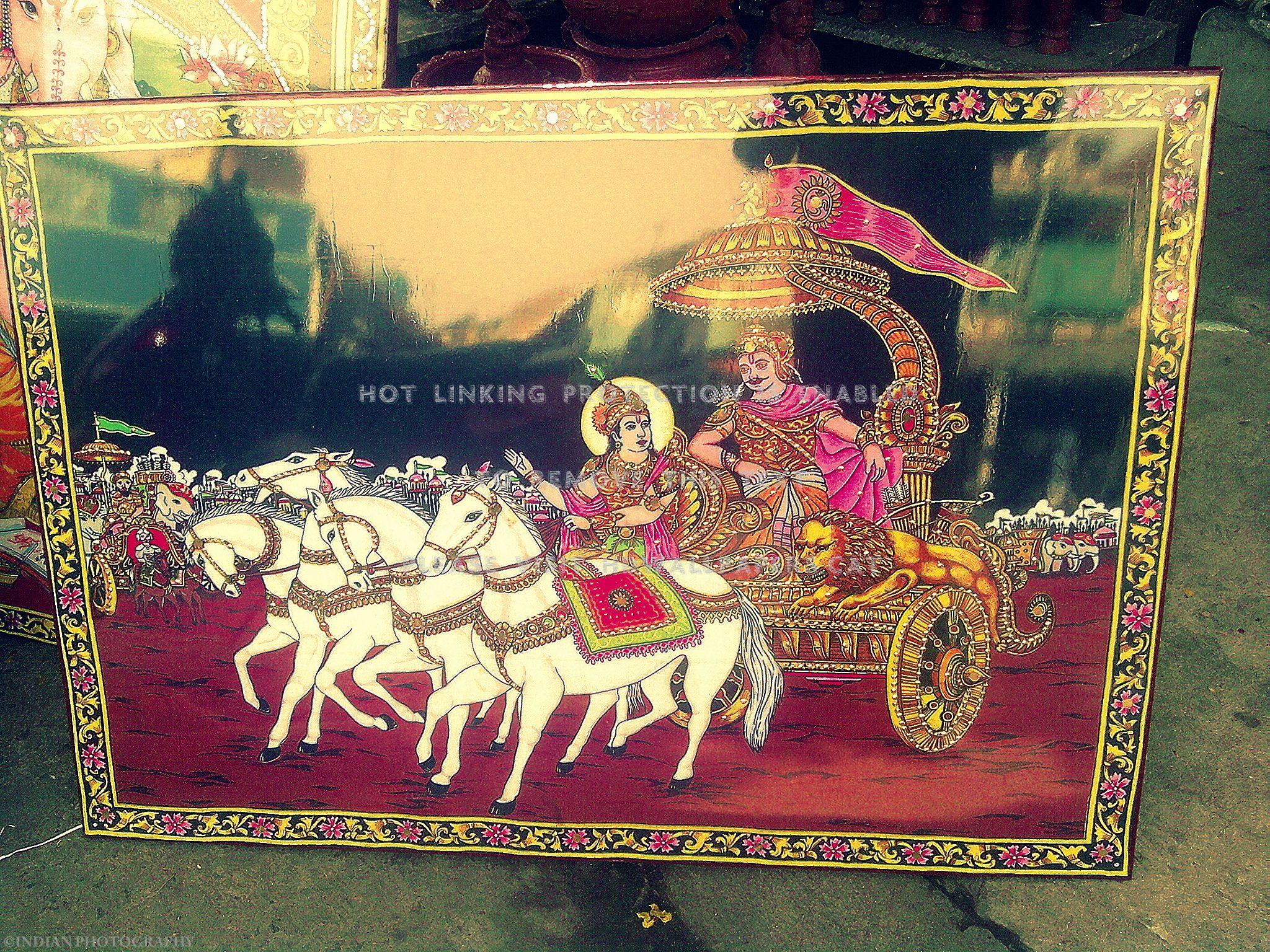 2048x1536 mahabharata arjuna lord krishna hindu god