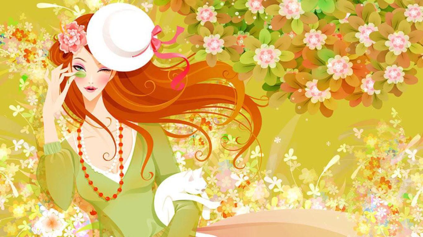 1366x768 Free Girly Quotes Wallpaper HD Resolution