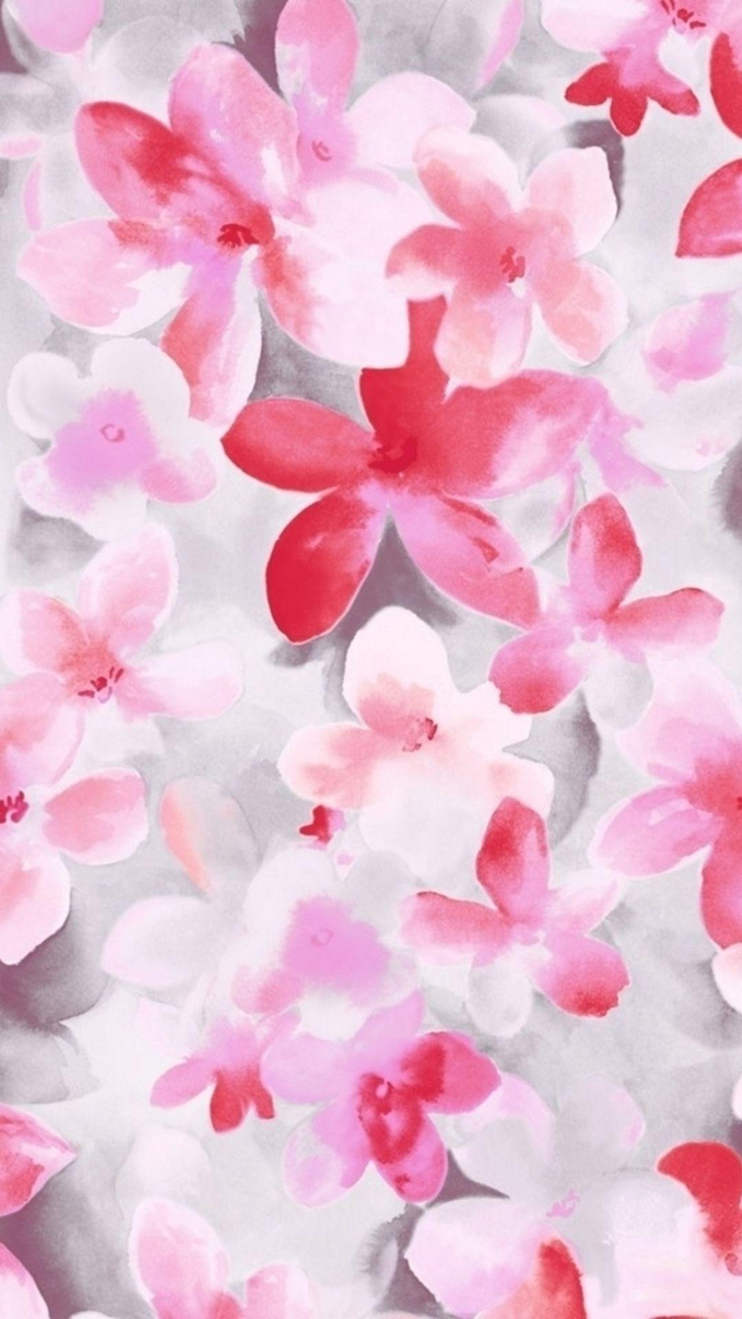 1080x1920 Pure Beautiful Flower Bunch Painting Art Drawn iPhone 8 Wallpaper
