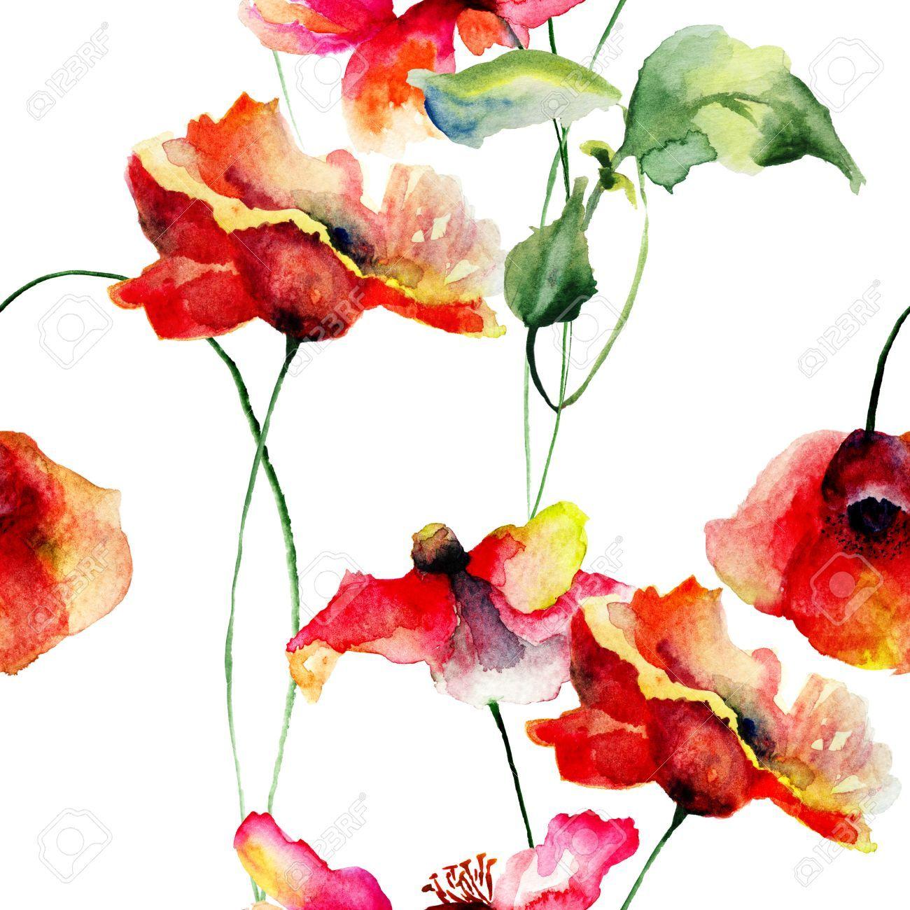 1300x1300 Watercolor Flowers Wallpaper