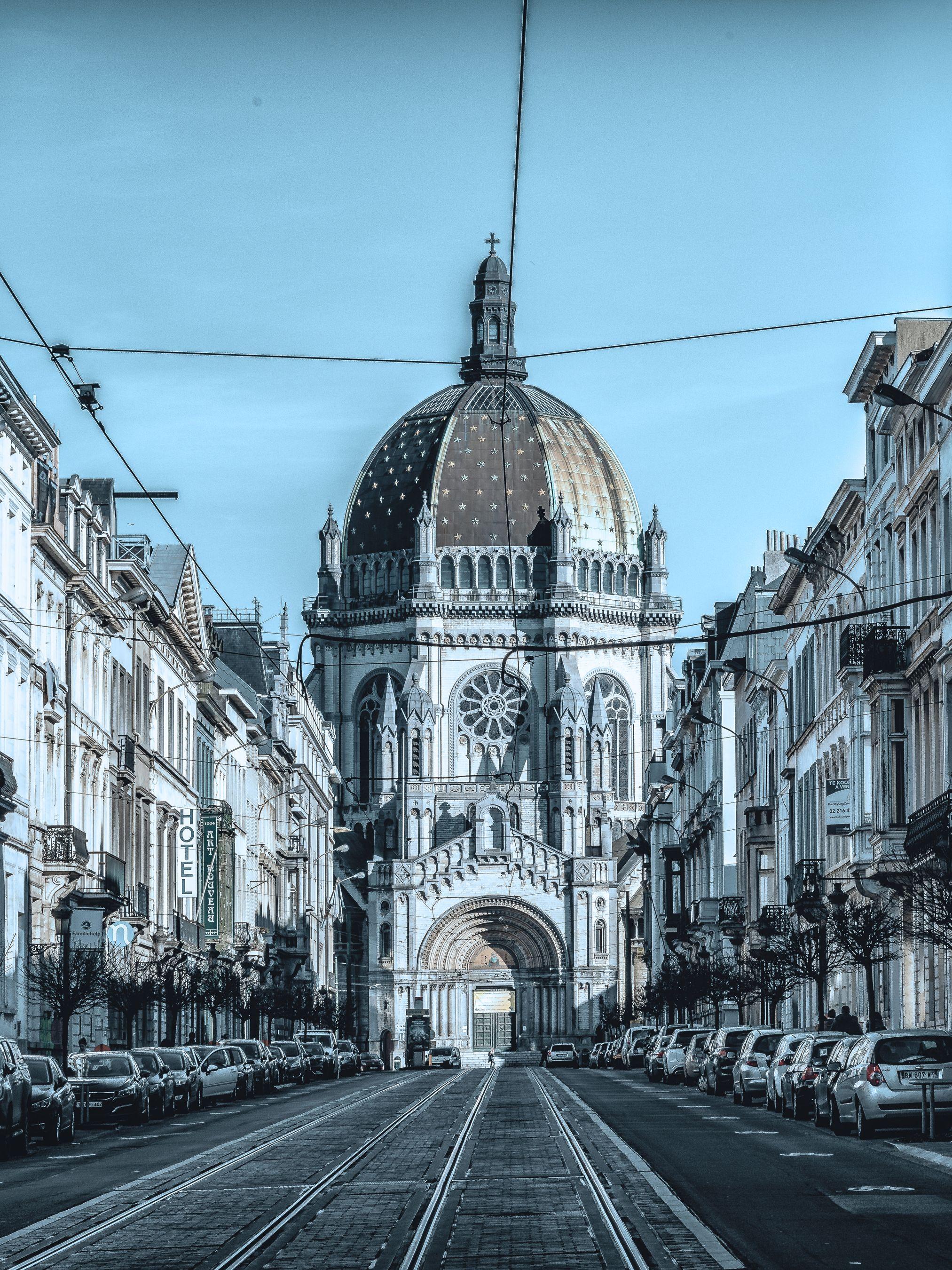 2025x2700 Image Church Belgium Brussels Roads Street Temples Cities 2025x2700