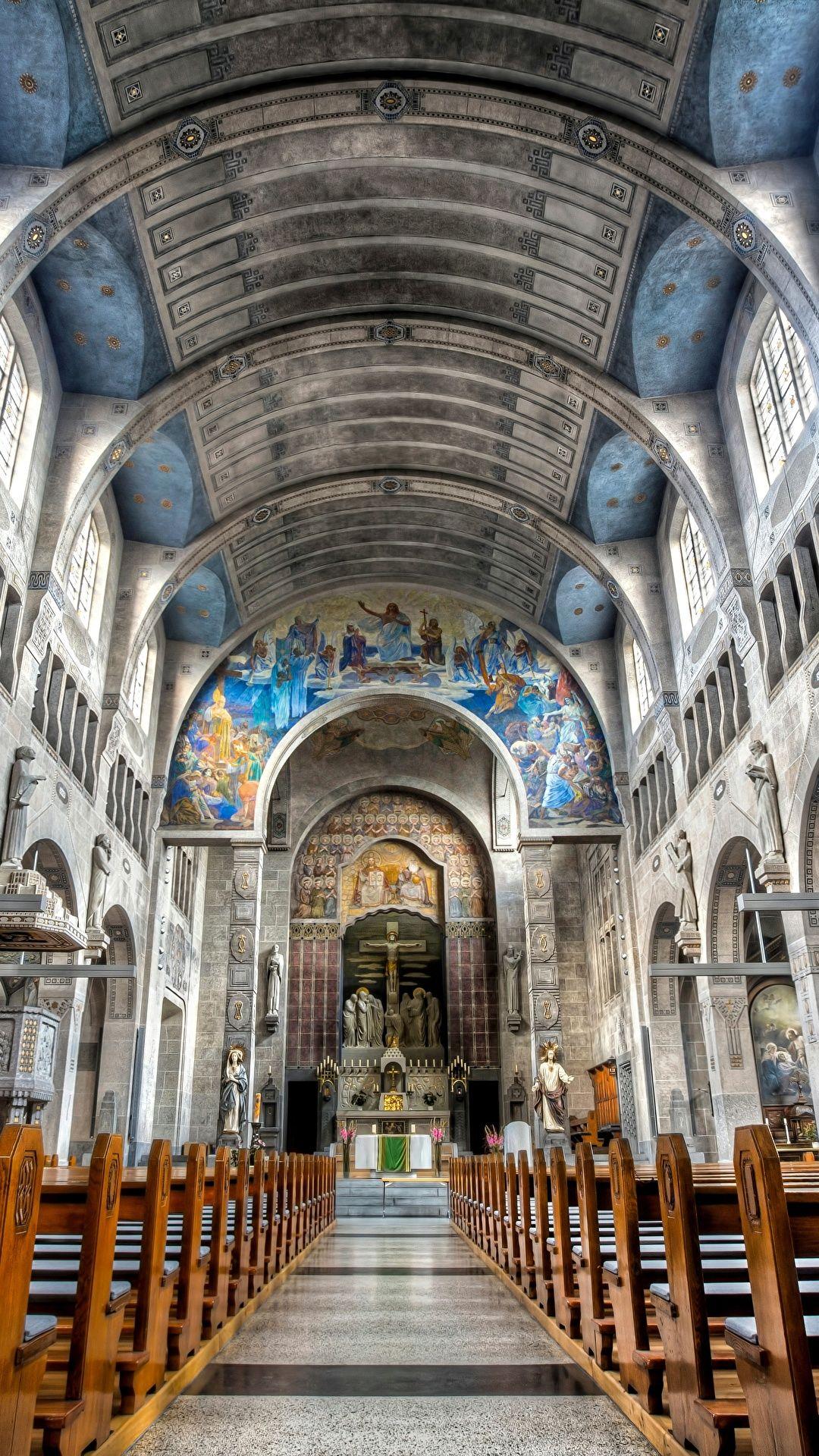 1080x1920 image Germany Bottom view Saint George Church Hockenheim 1080x1920