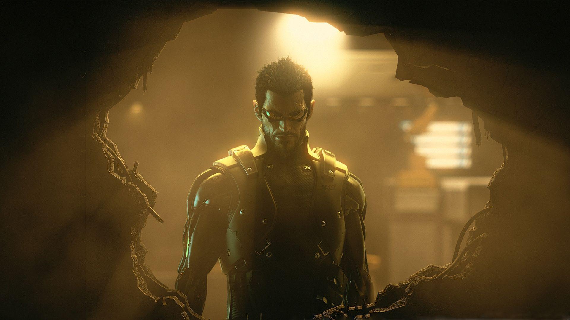 1920x1080 Download Wallpaper 1920x1080 deus ex, adam jensen, light, wall