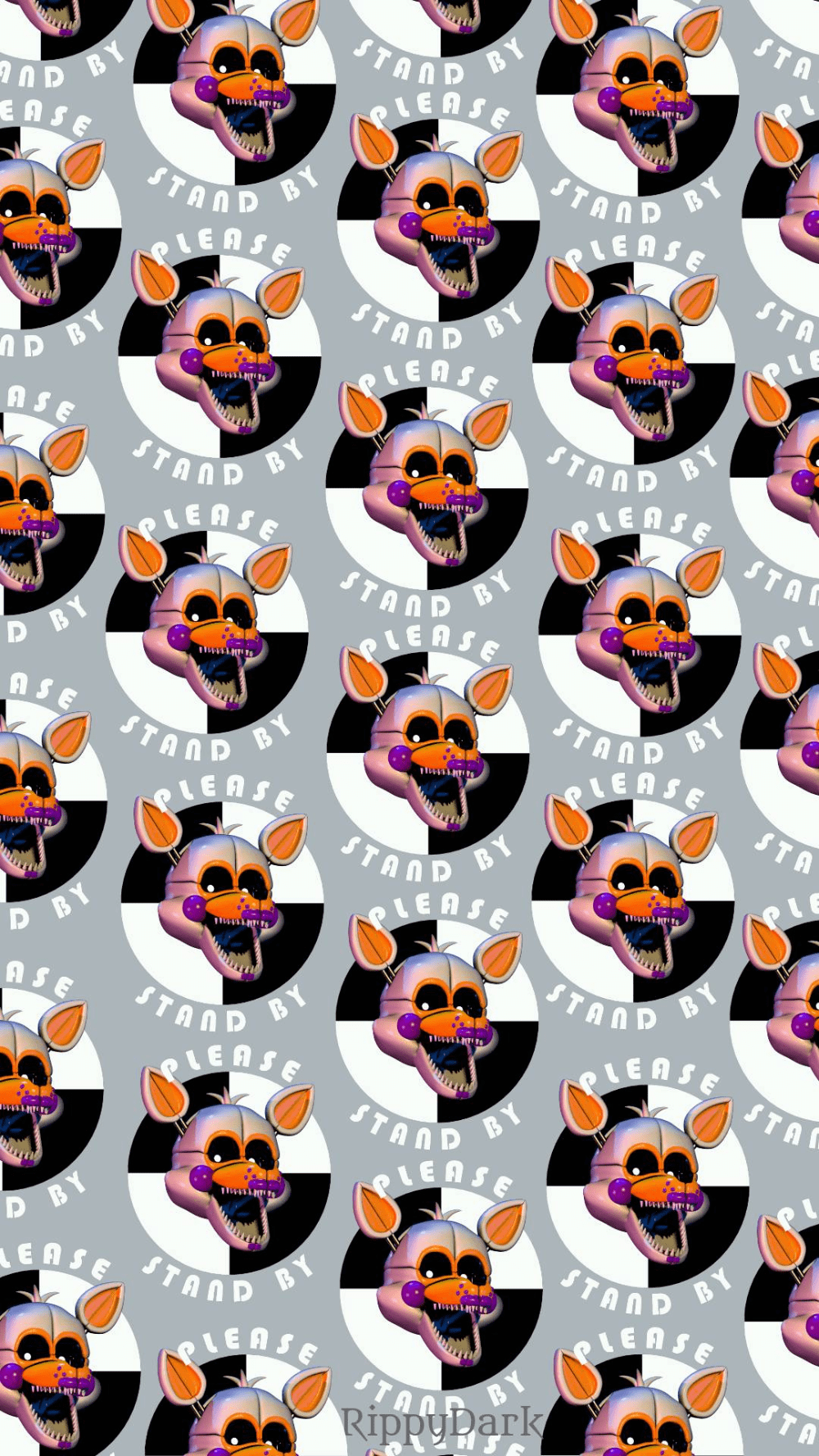 I tried my hand att making a lolbit desktop background since I really like  the please stand by artwork Used ufnafgyfr s transparrent lolbit  image  rfivenightsatfreddys