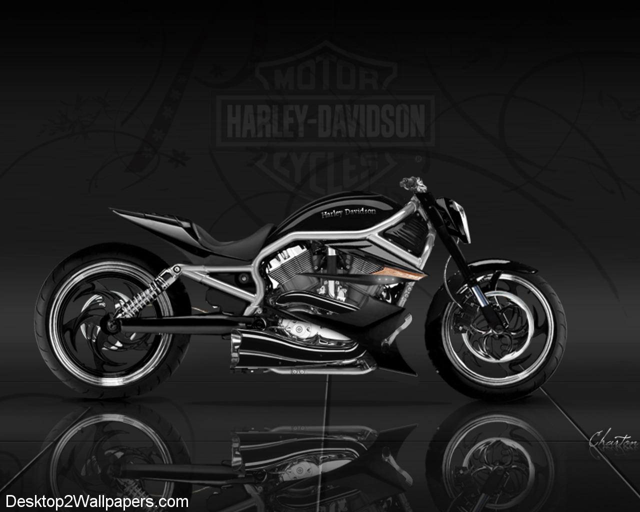 1280x1024 Harley Davidson 3D Wallpaper