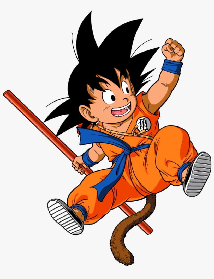 820x1072 Kid Goku Dragon Ball Z En Couleur Transparent PNG Download on NicePNG