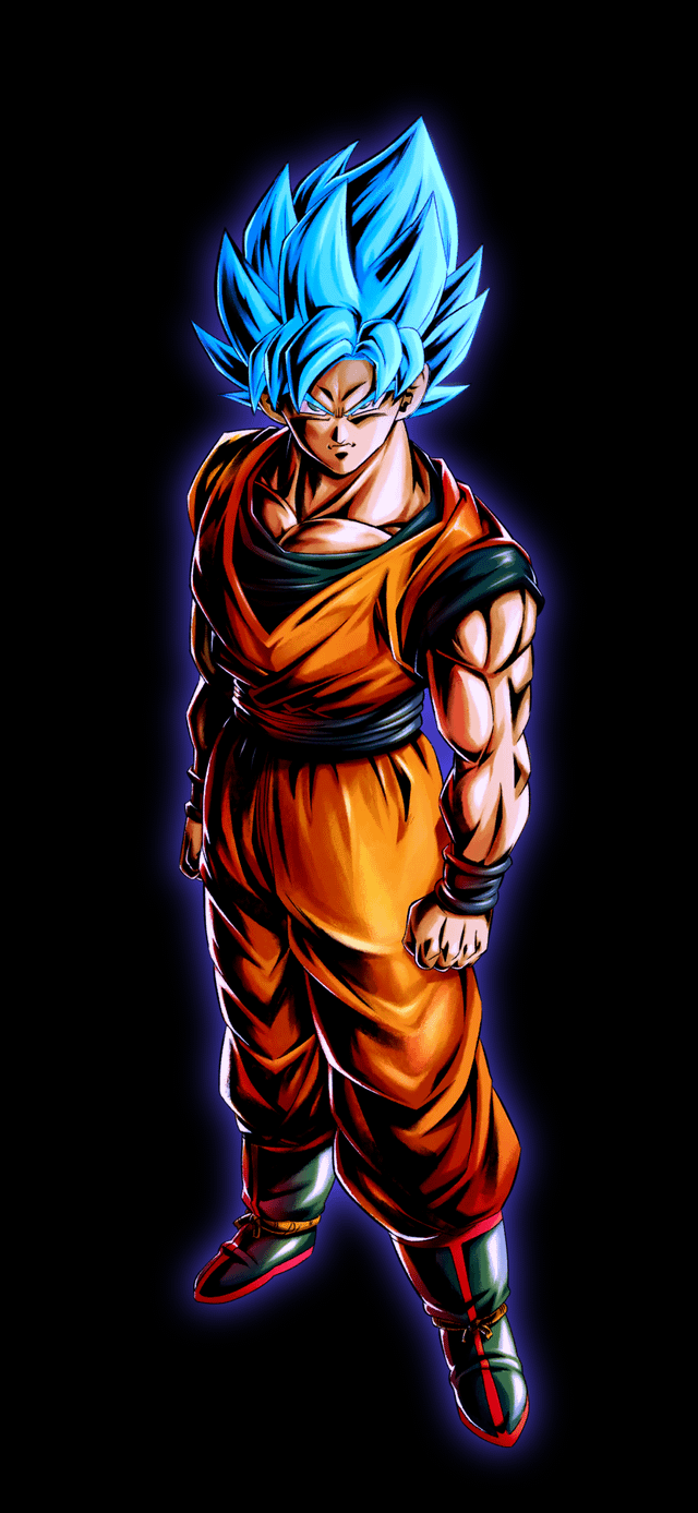640x1387 A simple SSGSS Goku wallpaper I wanted to make!