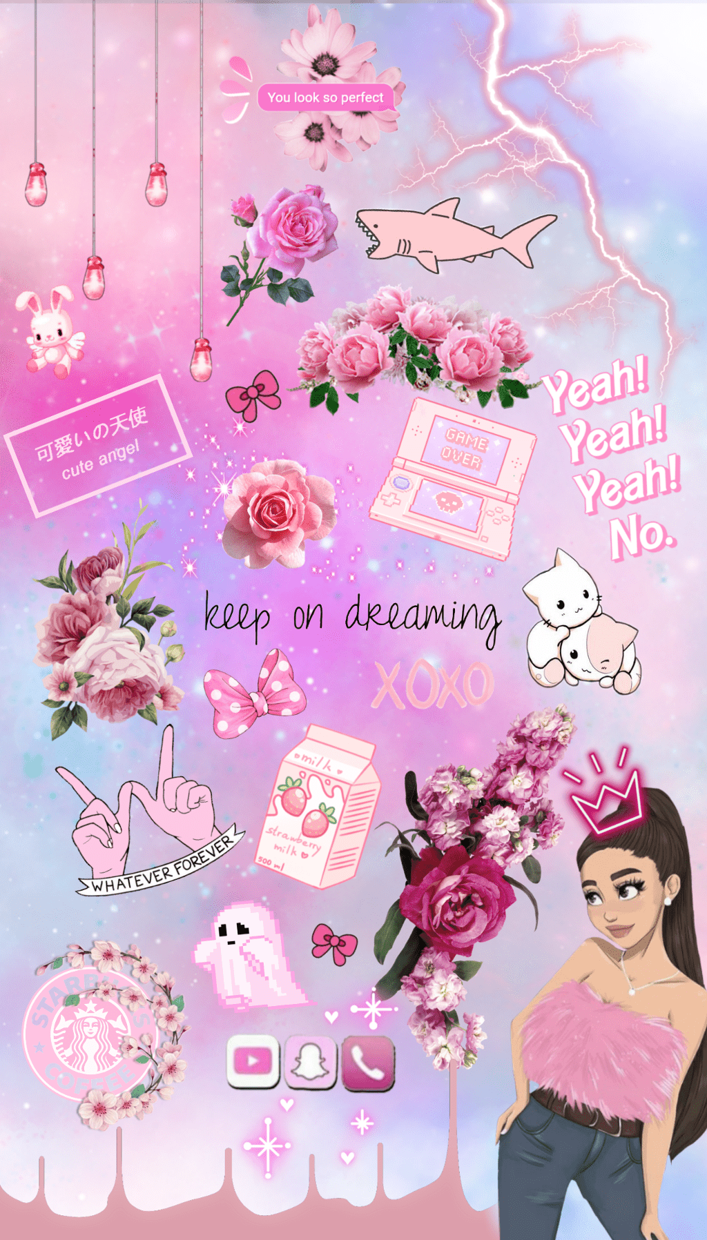 1024x1797 Gamer Girl Aesthetic Wallpaper