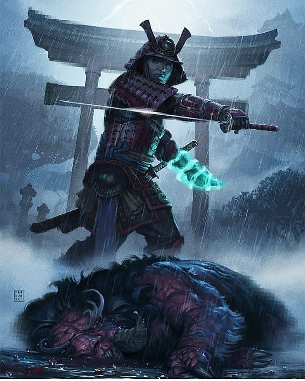 1034x1293 Samurai & Japanese Art on Instagram: “Dead Oni