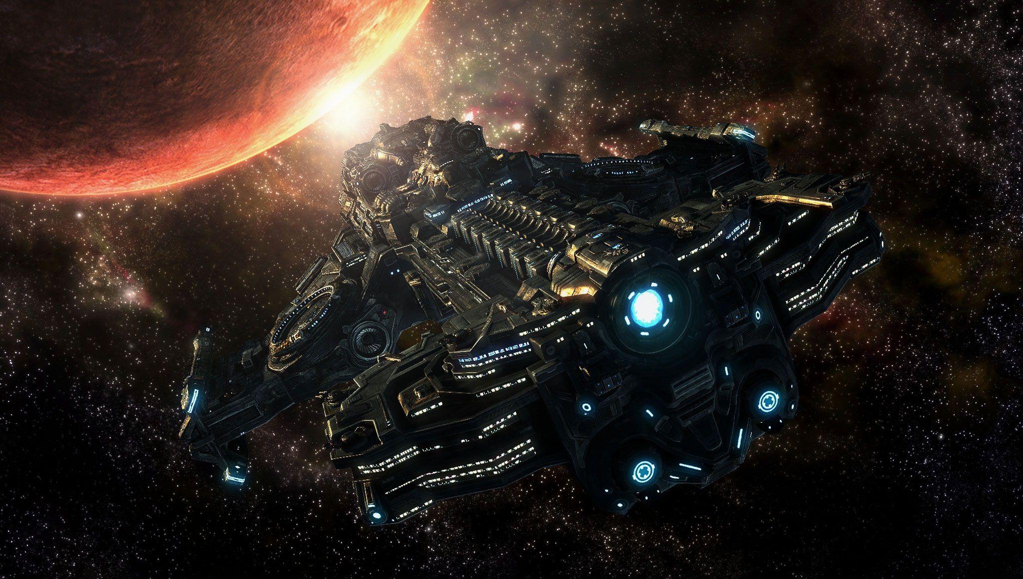 2048x1160 Starcraft 2 Battlecruiser Wallpaperx1160