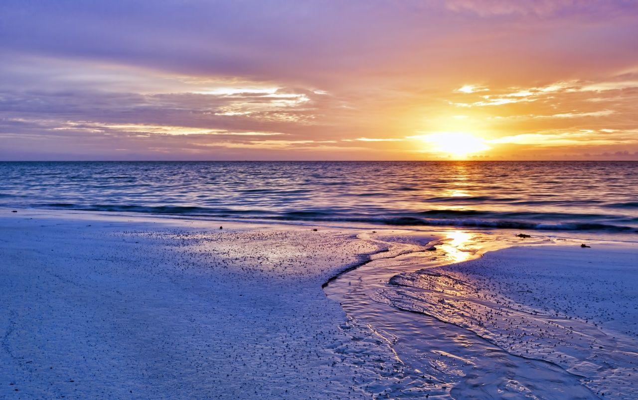 1280x804 Ocean Beach Waves Shiny Sunset Wallpaper With You Jesse