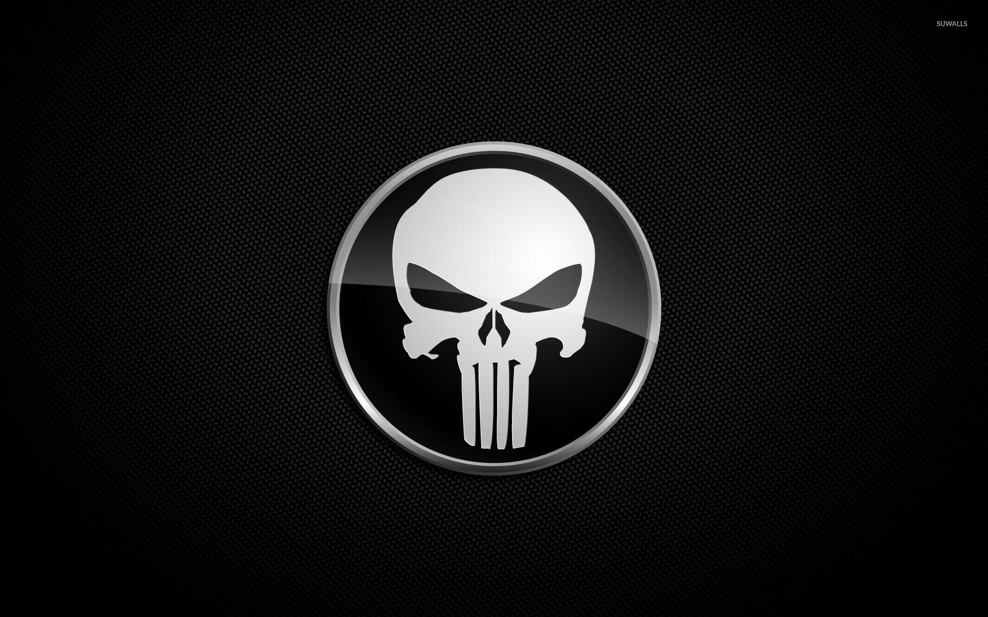 1920x1200 White The Punisher logo wallpaper wallpaper