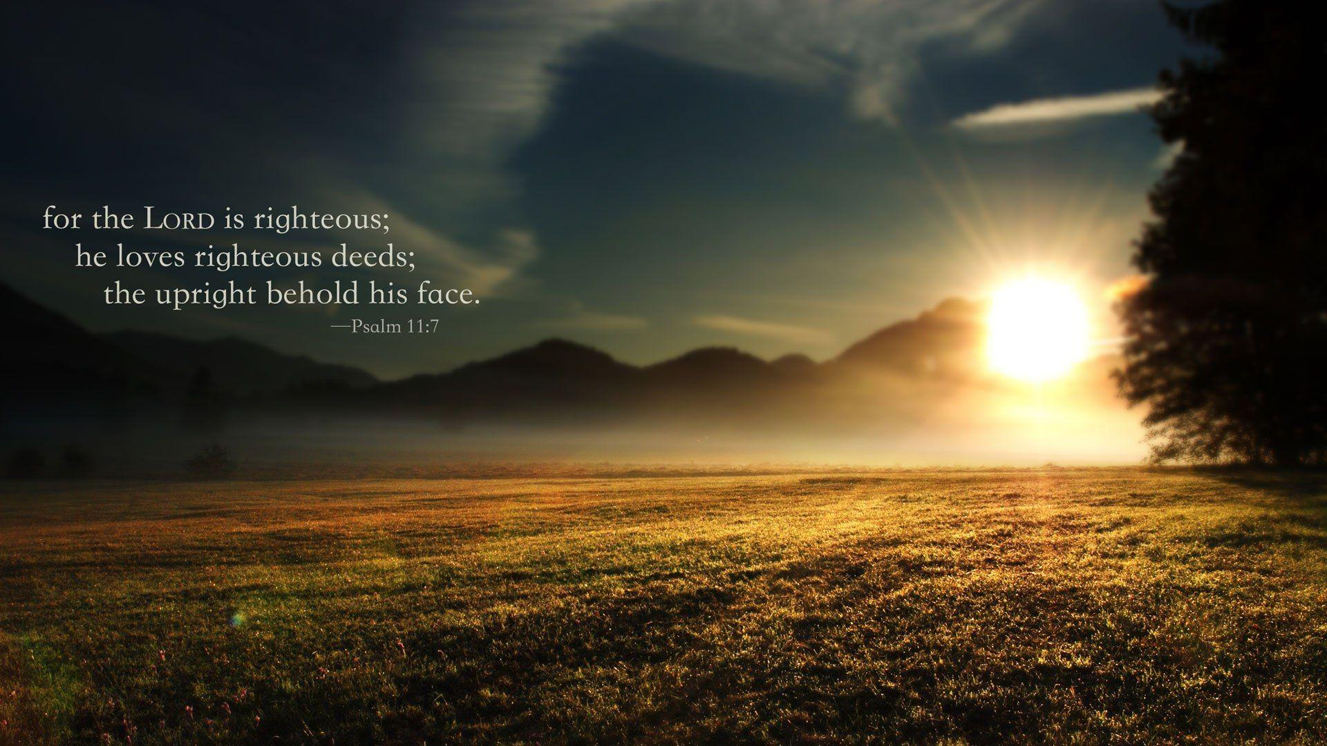 1920x1080 Wednesday Wallpaper: Psalm 11:7