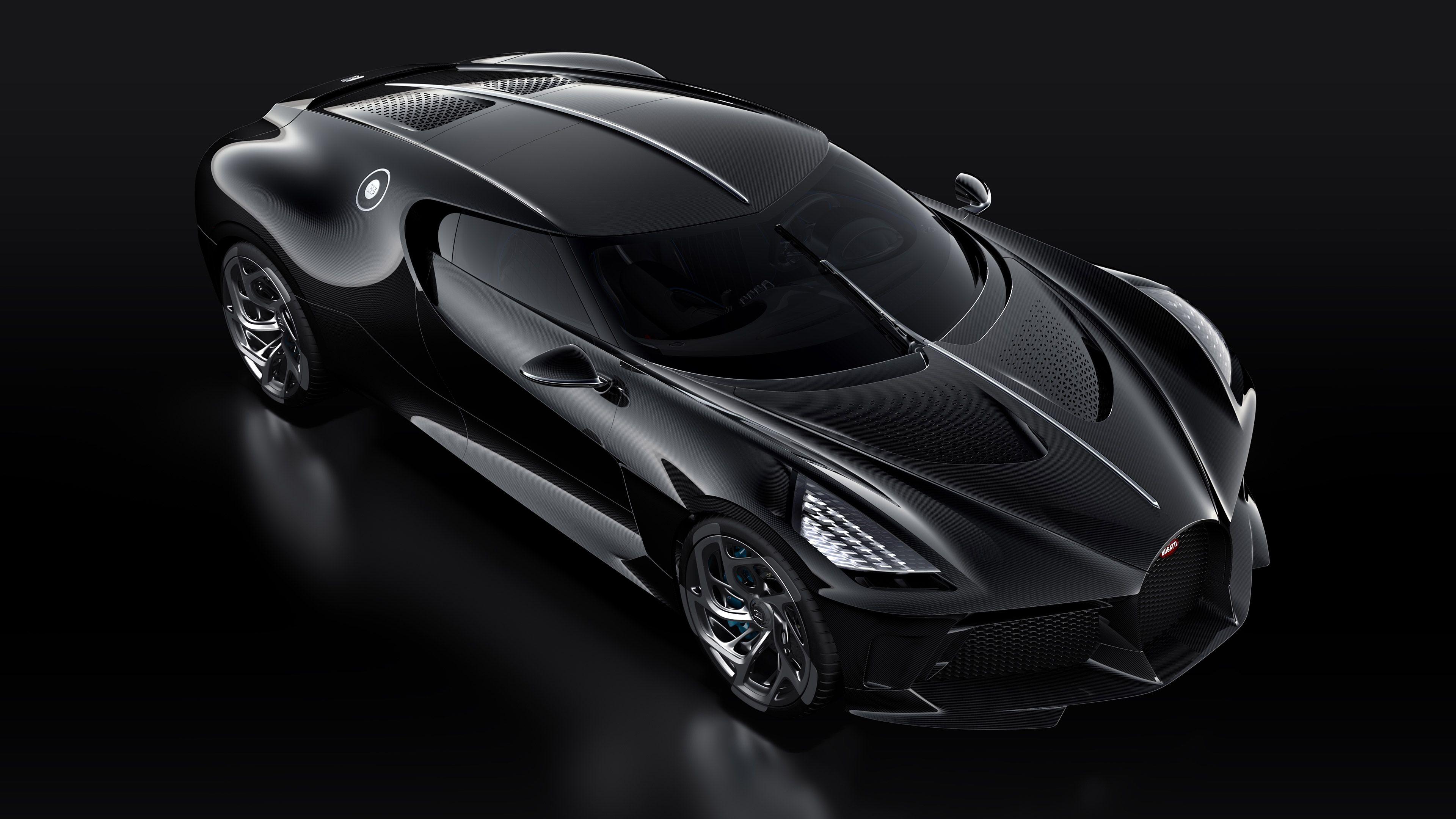 3840x2160 Bugatti La Voiture Noire 2019 3 4 Front Top View 4K Ultra HD Wallpaper
