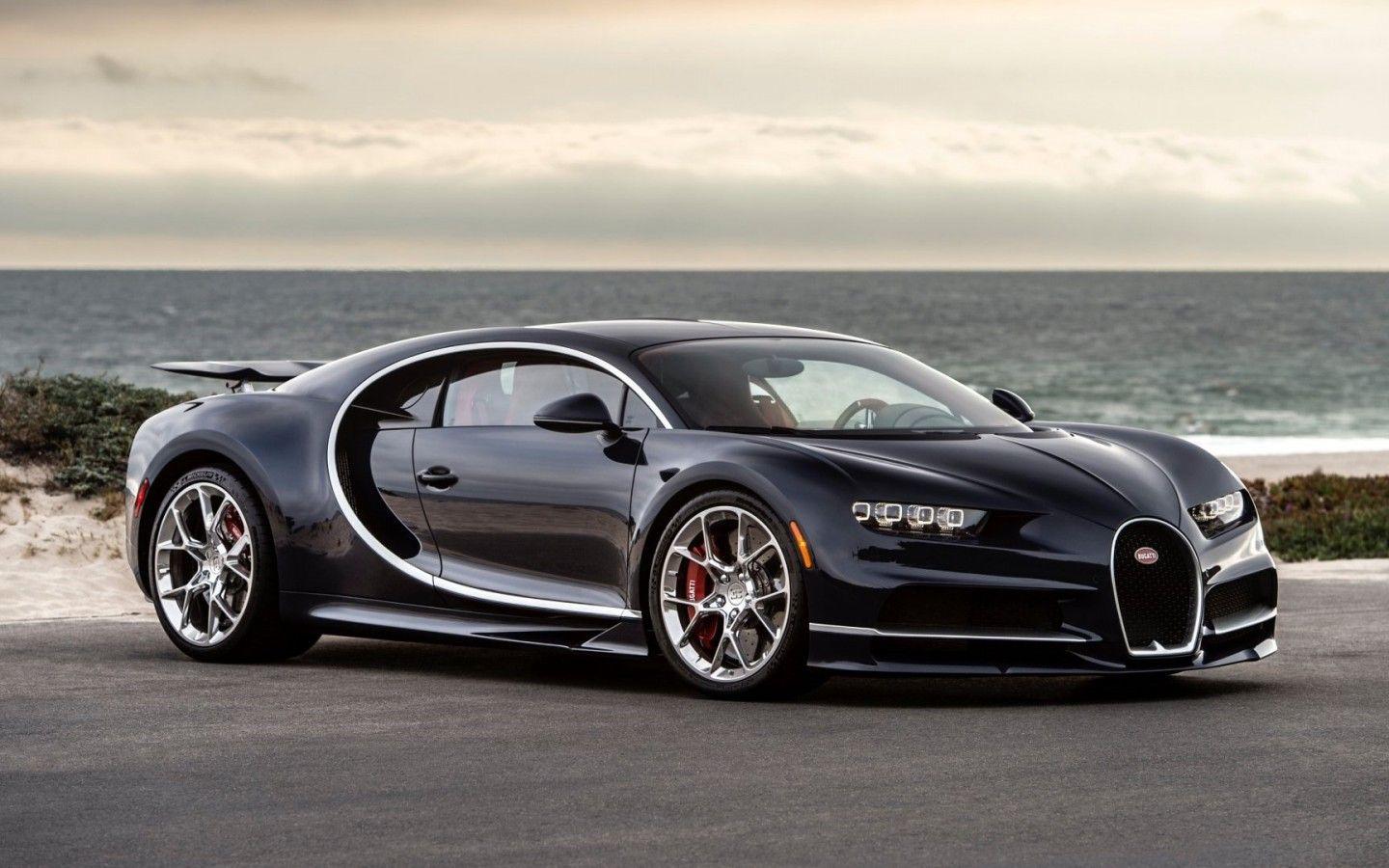 1440x900 Bugatti Chiron Black Wallpaper 52327