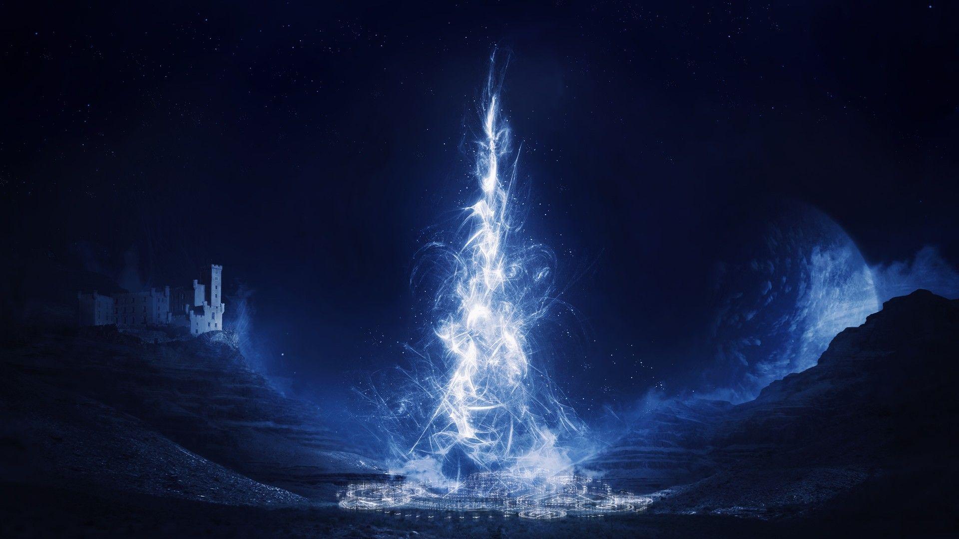 1920x1080 Blue Fantasy Wallpaper