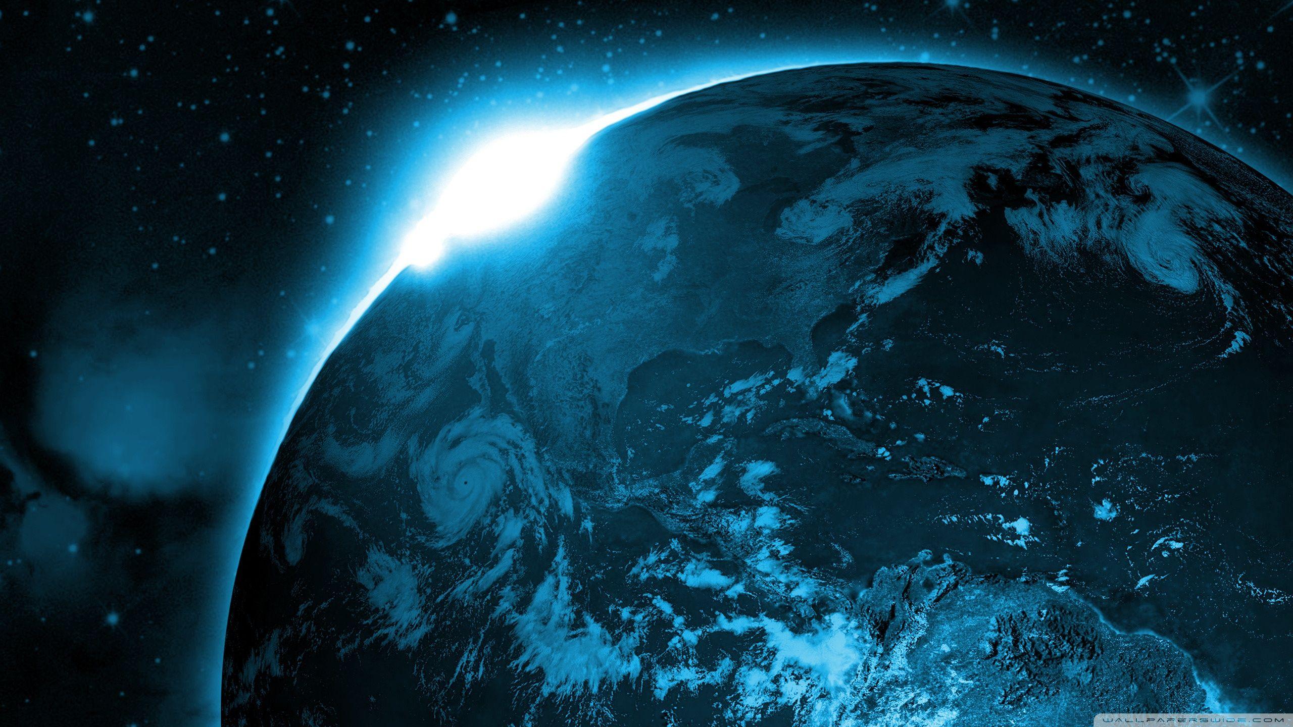 2560x1440 Earth Sunrise Space ❤ 4K HD Desktop Wallpaper for 4K Ultra HD TV