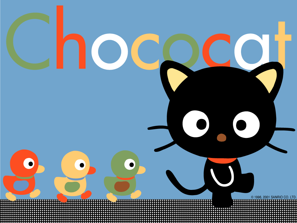 1024x768 Chococat! I love these Japanese characters!