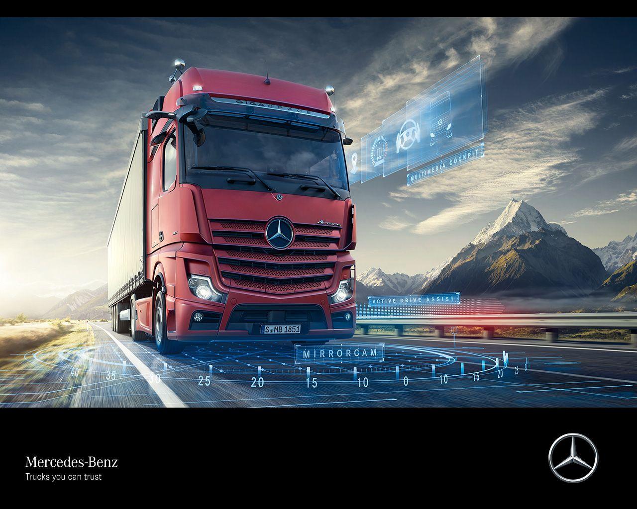 Mercedes Truck Wallpapers Top Free Mercedes Truck Backgrounds Wallpaperaccess