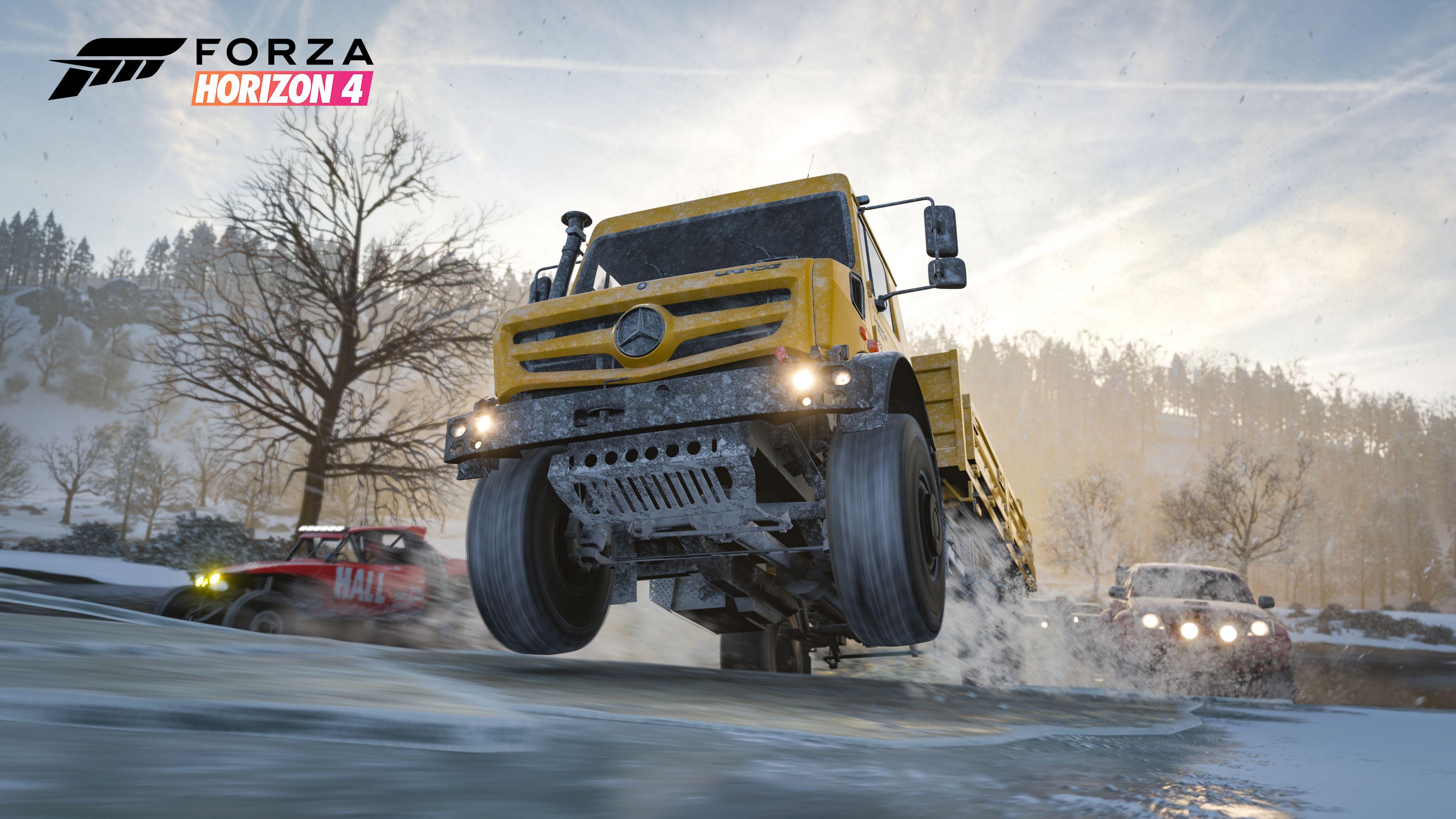 3840x2160 Forza Horizon 4 Mercedes Benz Truck, HD Games, 4k Wallpaper