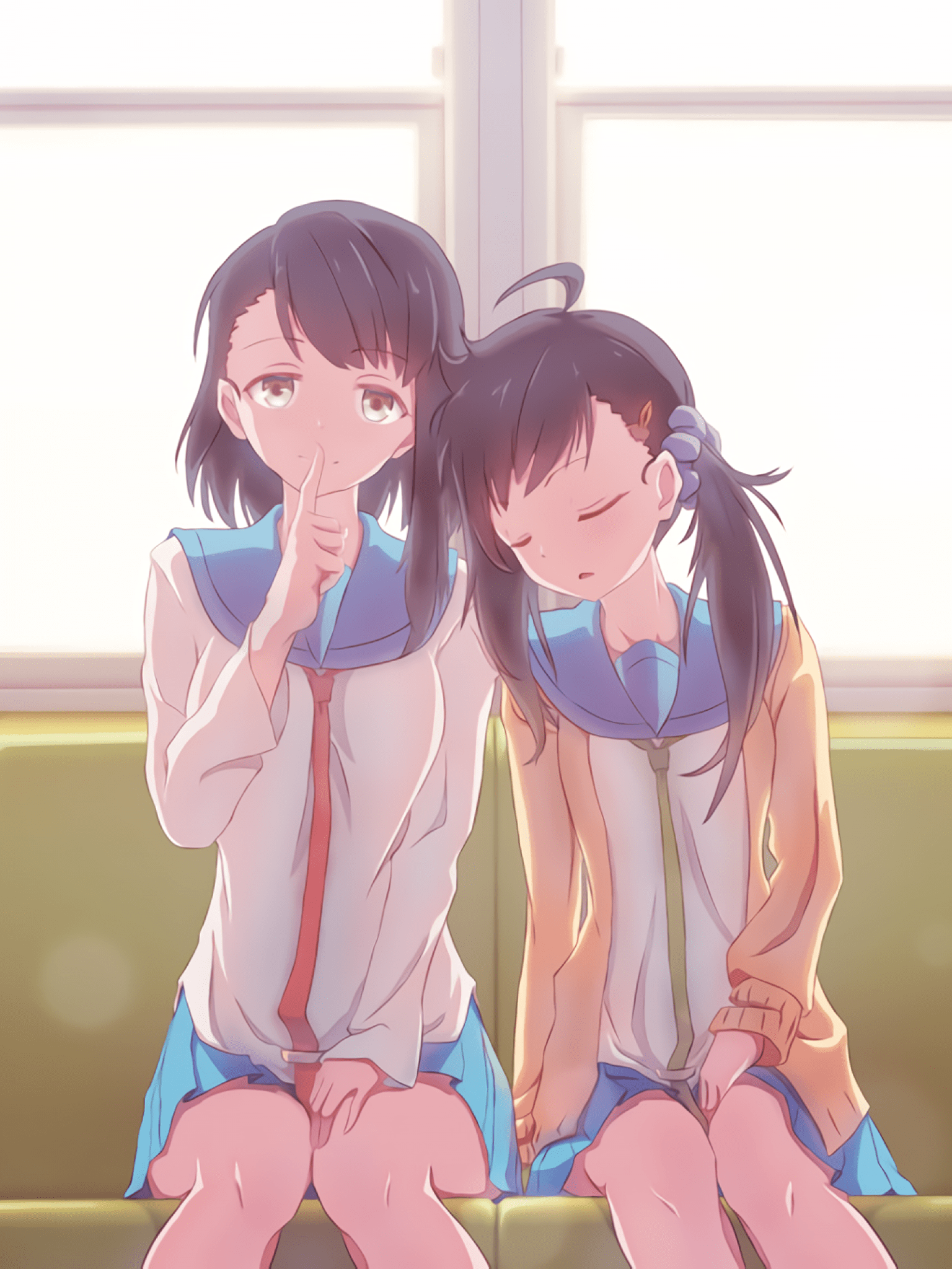 1536x2048 Download 1536x2048 Onodera Kosaki, Onodera Haru, Nisekoi, Train