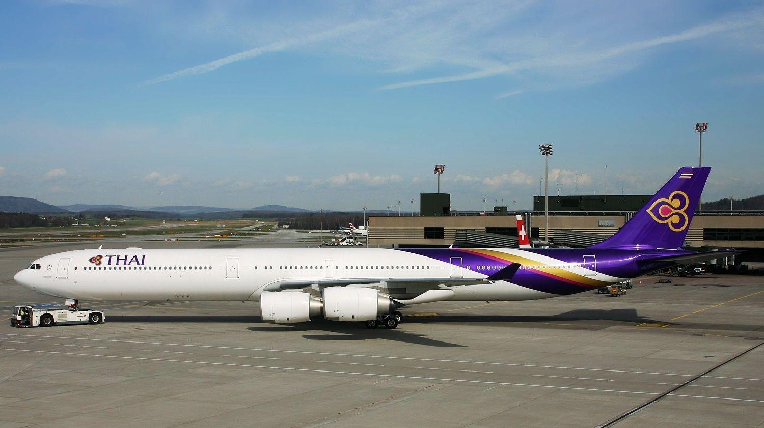 1500x841 Airbus A340 600 Of Thai Airways Aircraft Wallpaper 1788