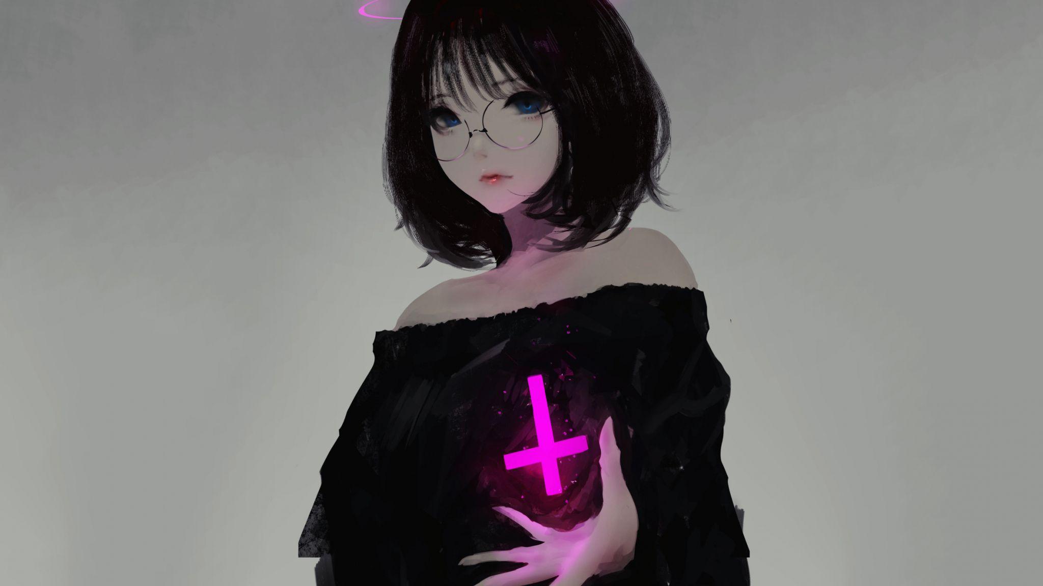 2048x1152 Download 2048x1152 wallpaper anime girl, original, character
