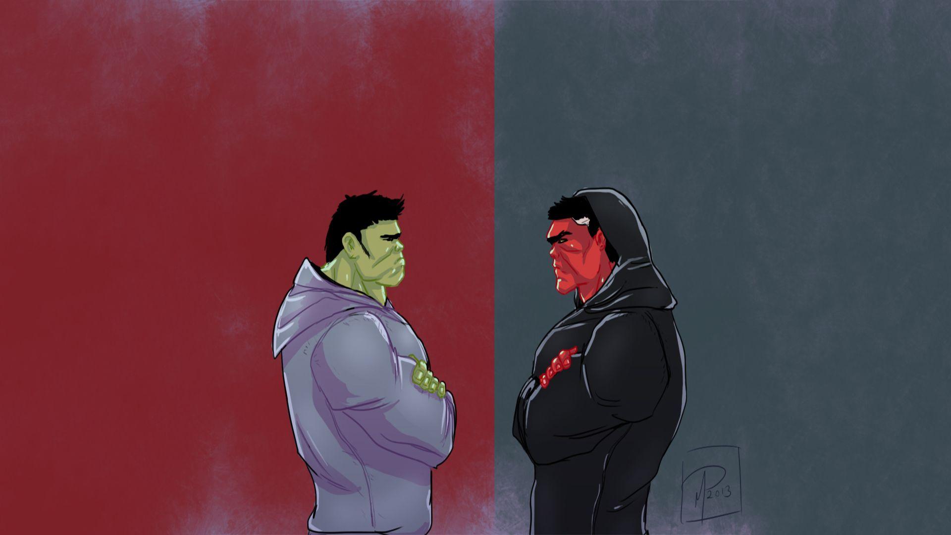 1920x1080 Green And Red Hulk Artwork Laptop Full HD 1080P HD 4k