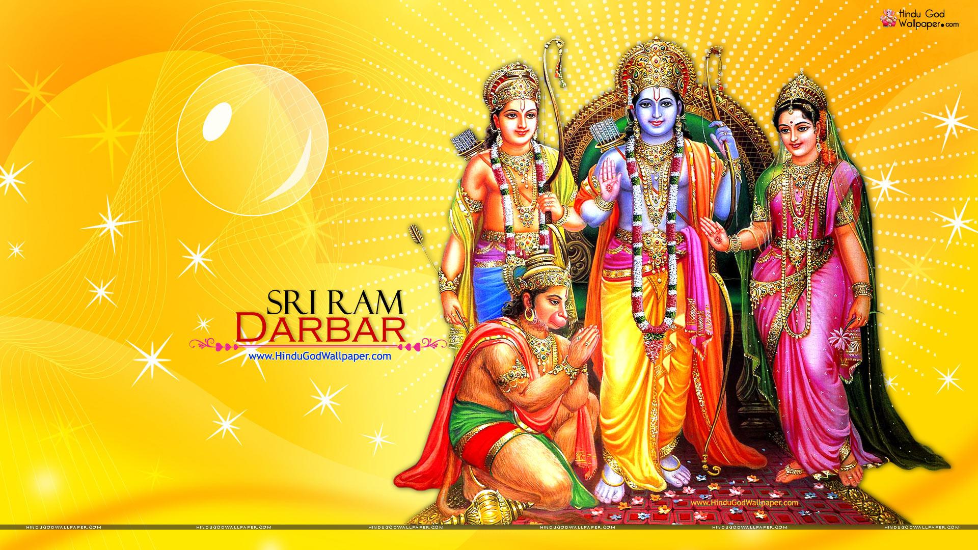 1920x1080 Shri Ram Darbar Wallpaper HD Free Download
