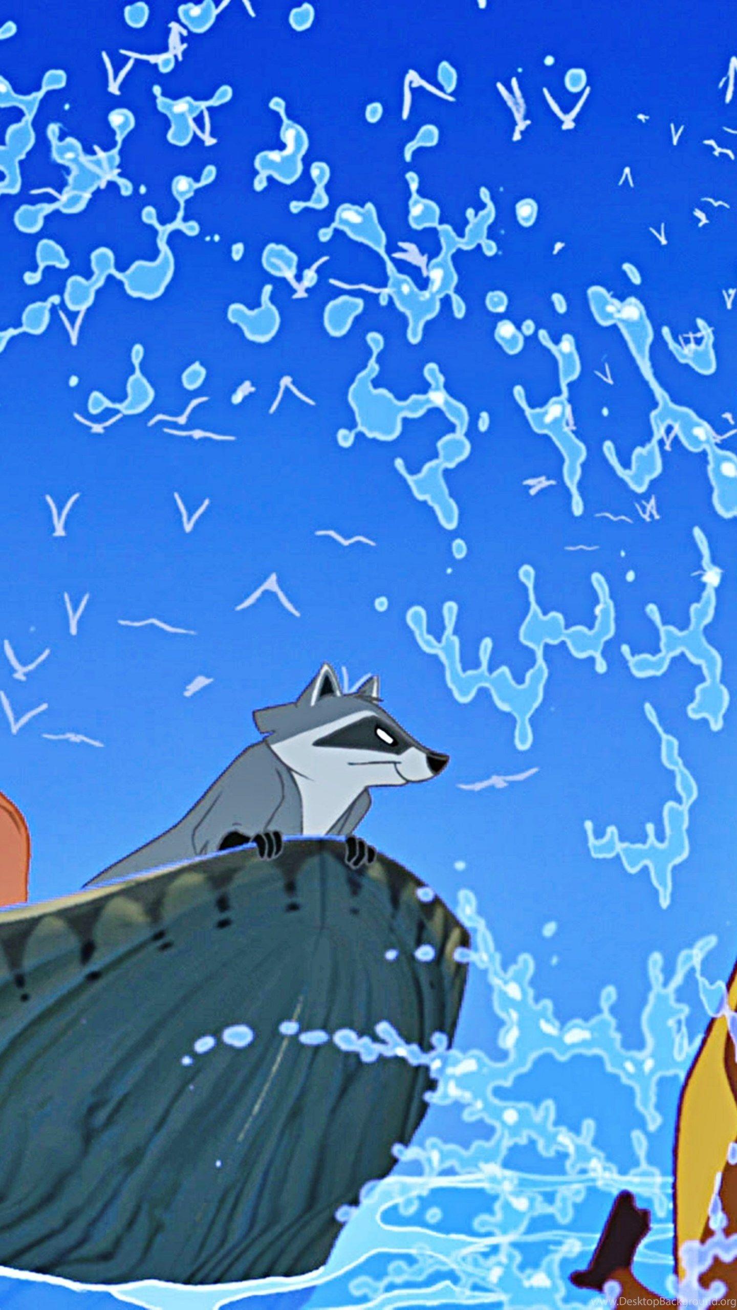 1440x2560 Wallpaper Pocahonyas Princess Pocahontas Meeko Disney HD