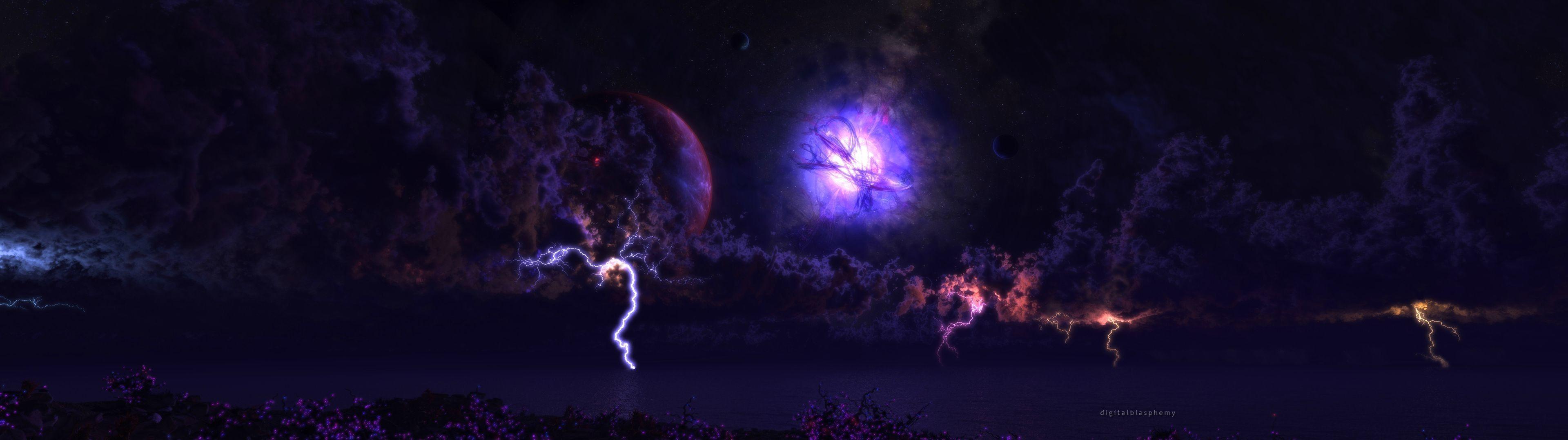 3840x1080 Split Screen Wallpaper