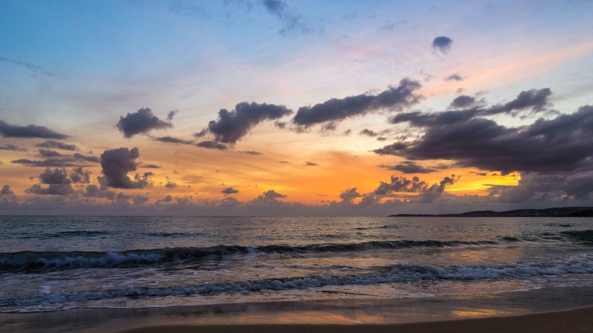 1920x1080 Alanya, Ta, Hour, Landscapes, Fresh, Golden, Sonnenuntergang, HD Flower Image, Sunset, Antalya, HD Beach Wallpaper, Sundown, Photo, Beach