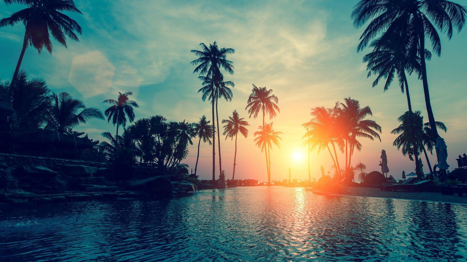 1920x1080 Awesome Sunset Free Photo Wallpaper
